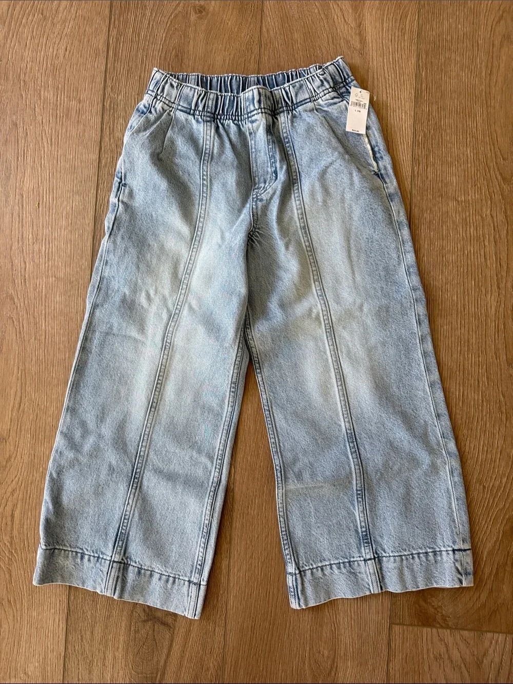 GAP: Kids Light Blue Pull On Denim Wide-Leg Pants - NWT size 10